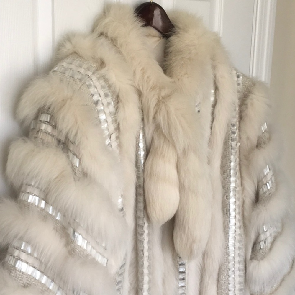 Vtg TALK OF THE WALK Fur Coat Open Front stunning - Picture 4 of 15